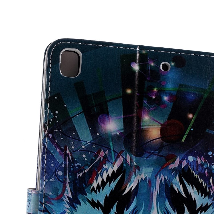 Pattern Printing Embossed Leather Protective Case for iPad 9.7 (2018) / 9.7 (2017) - Tiger-4
