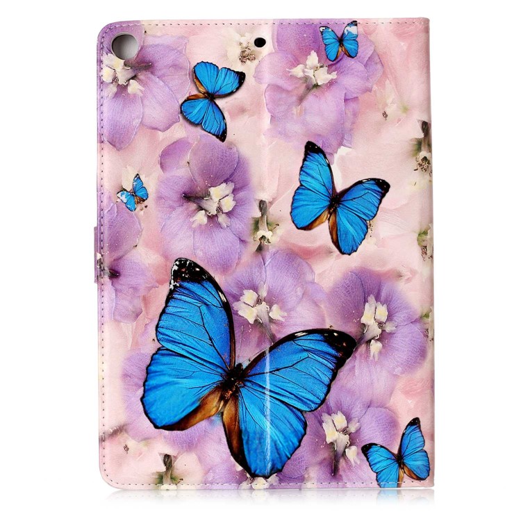 Pattern Printing Embossed Leather Protective Shell for iPad 9.7 (2018) / 9.7 (2017) - Butterfly-3