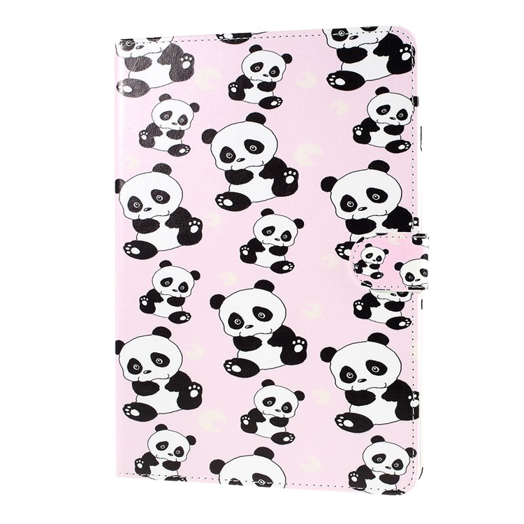 Pattern Printing Embossed Leather Protective Casing for iPad 9.7 (2018) / 9.7 (2017) - Panda-2