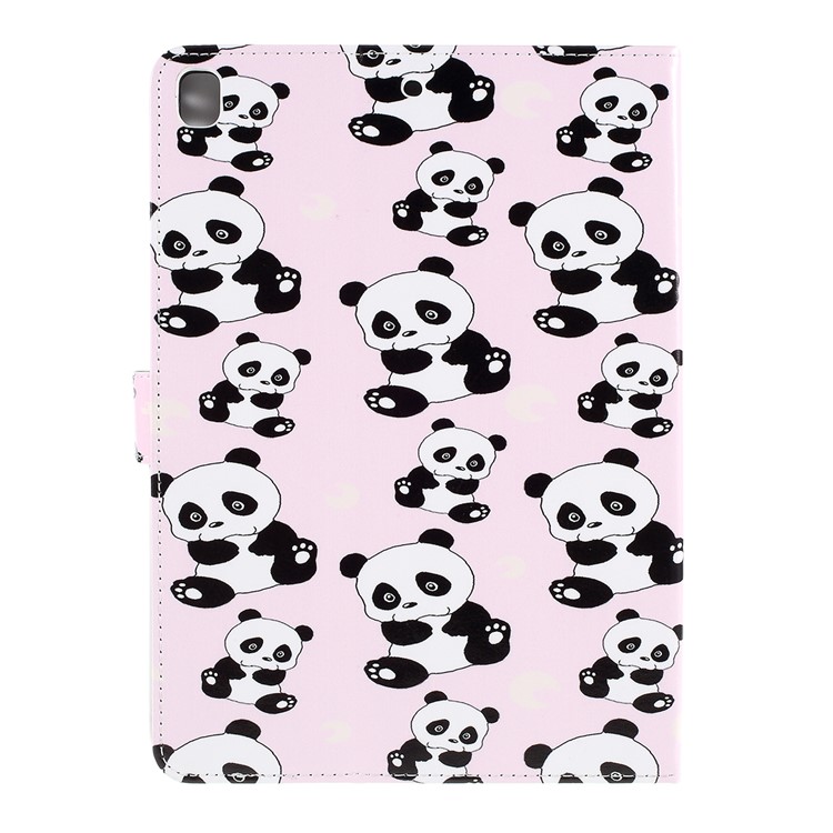 Pattern Printing Embossed Leather Protective Casing for iPad 9.7 (2018) / 9.7 (2017) - Panda-3