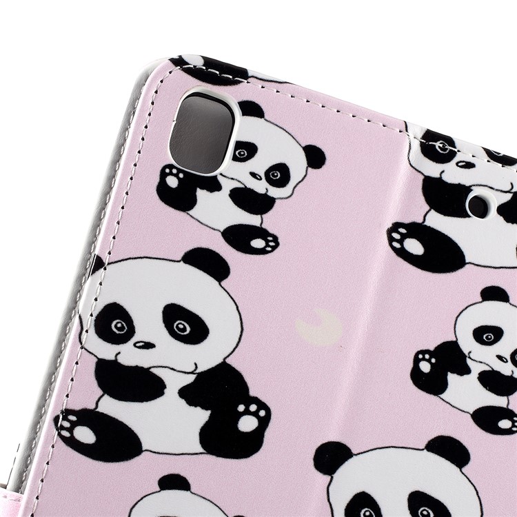 Pattern Printing Embossed Leather Protective Casing for iPad 9.7 (2018) / 9.7 (2017) - Panda-4