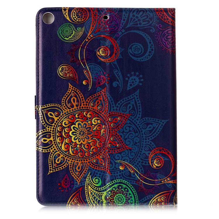Pattern Printing Embossed Flip Leather Protective Case for iPad 9.7 (2018) / 9.7 (2017) - Ancient Pattern-3