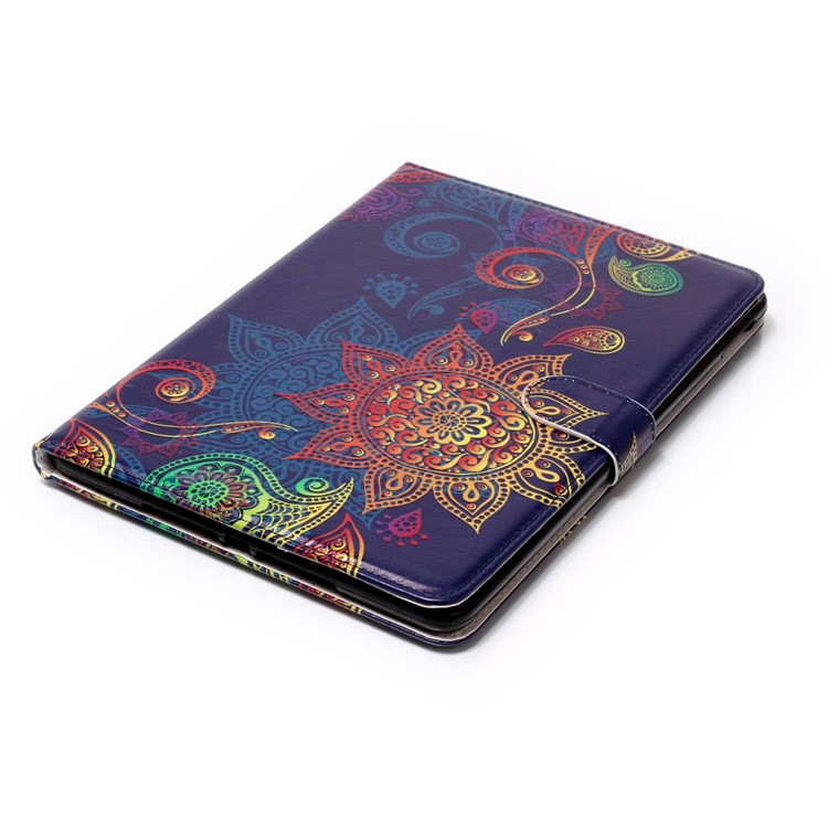 Pattern Printing Embossed Flip Leather Protective Case for iPad 9.7 (2018) / 9.7 (2017) - Ancient Pattern-5
