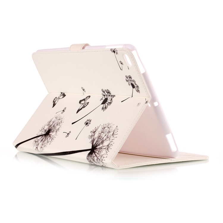 Pattern Printing Embossed Flip Leather Protective Casing for iPad 9.7 (2018) / 9.7 (2017) - Boy and Girl-4