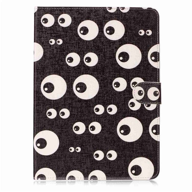 Pattern Printing Embossed Leather Protective Cover with Stand for iPad 9.7 (2018) / 9.7 (2017) - Eyes-2