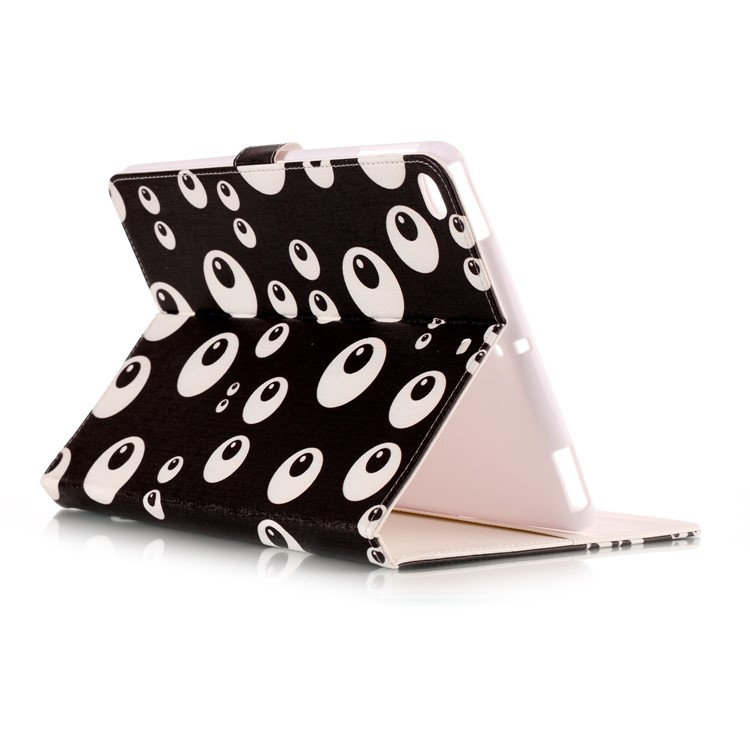 Pattern Printing Embossed Leather Protective Cover with Stand for iPad 9.7 (2018) / 9.7 (2017) - Eyes-4