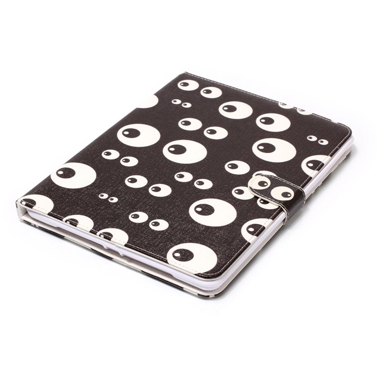Pattern Printing Embossed Leather Protective Cover with Stand for iPad 9.7 (2018) / 9.7 (2017) - Eyes-5