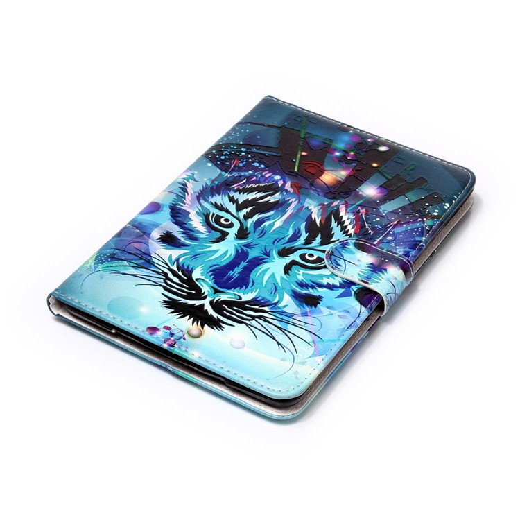 Pattern Printing Embossed Leather Protective Case for iPad mini 1 / 2 / 3 - Tiger-5