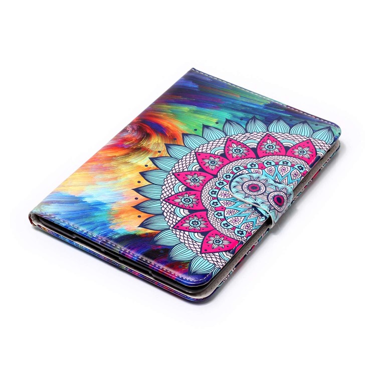 Pattern Printing Embossed Leather Protective Cover for iPad mini 1 / 2 / 3 - Flower-5