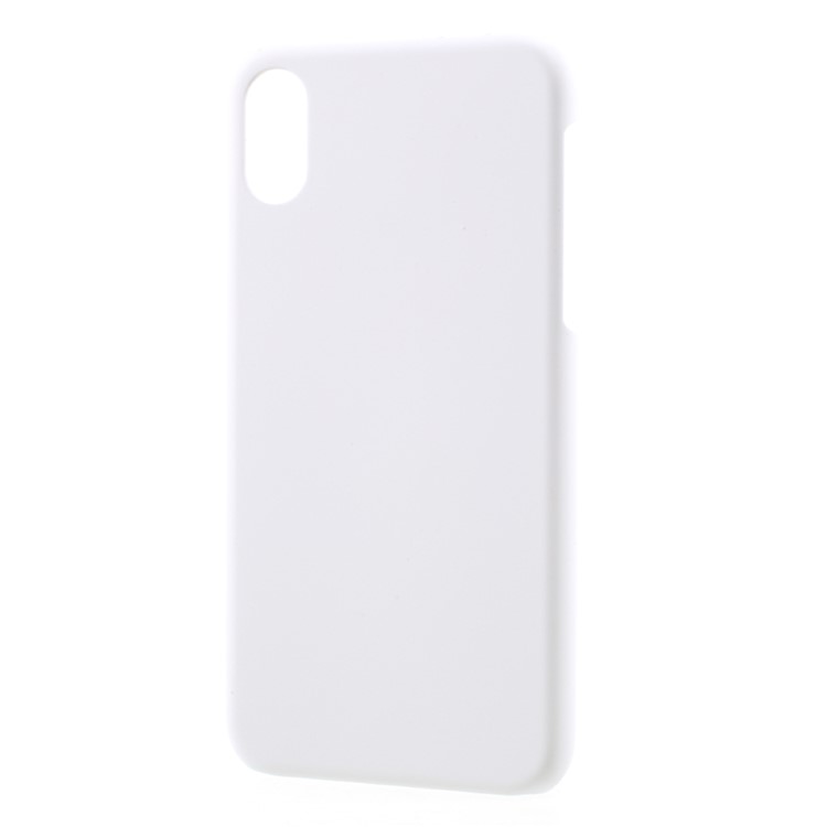Rubberized PC Case Accessory for iPhone X/XS 5.8 inch - White-2