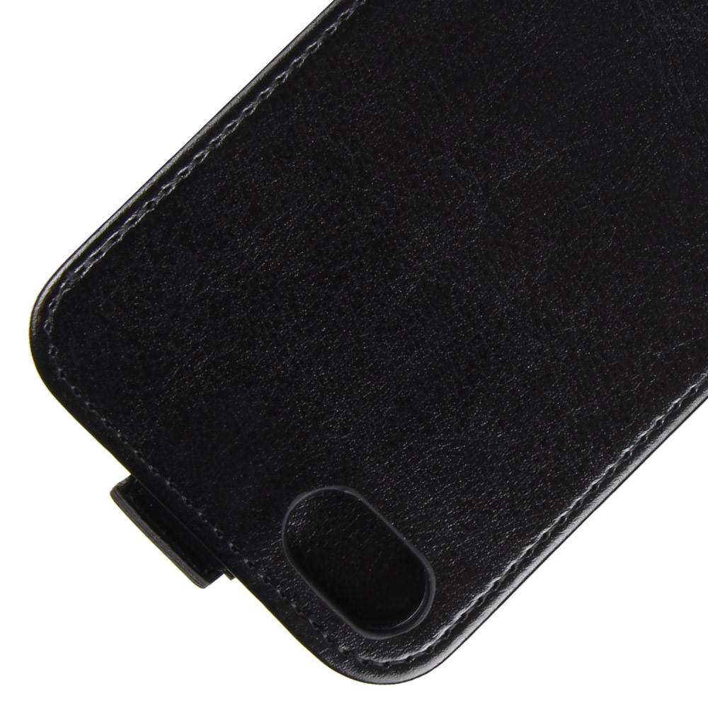 Verrückter Pferdeschutz PU-lederner Vertikaler Leichter Schlagfall Für Iphone 8 / 7 4,7 Zoll - Schwarz-2