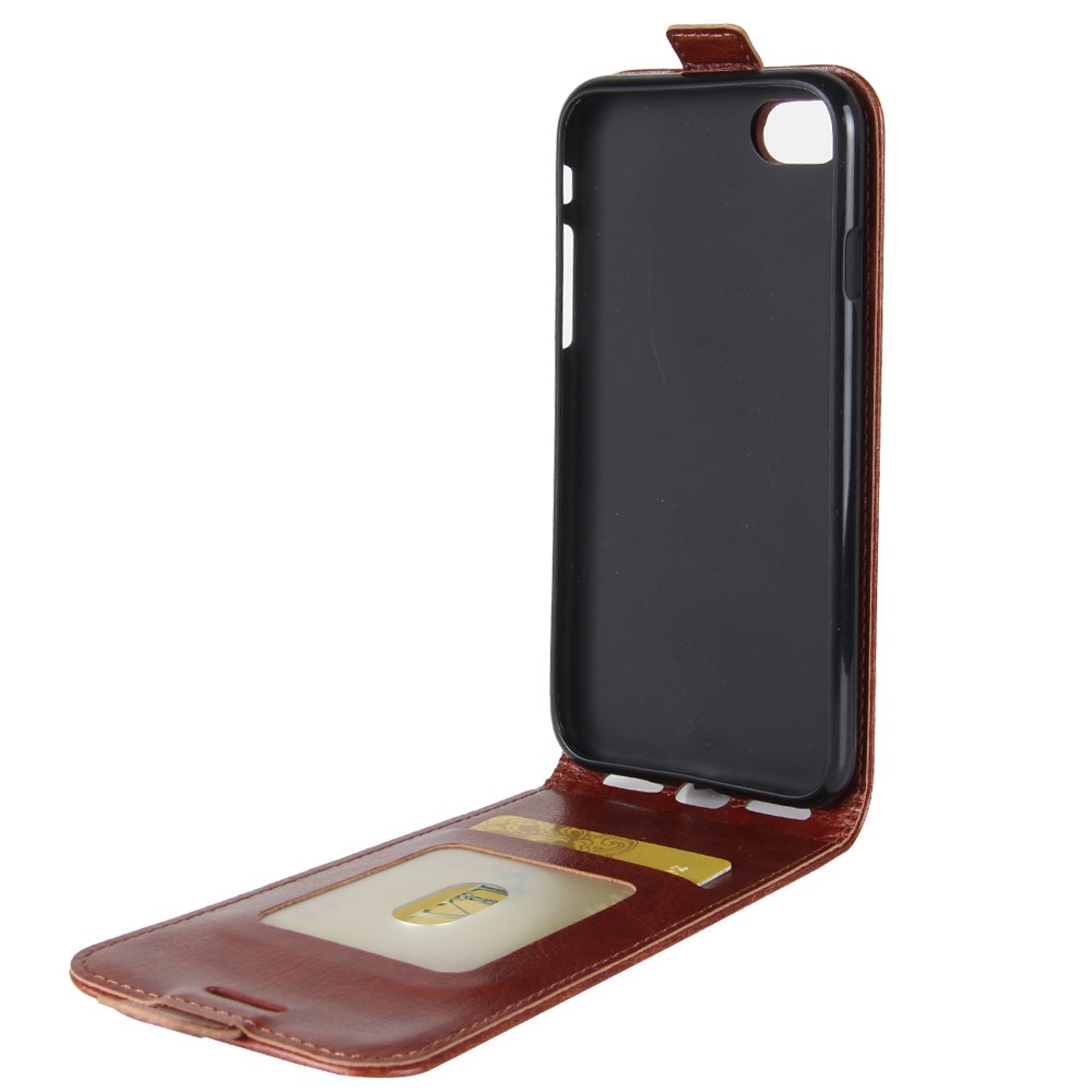 Crazy Horse Skin PU Leather Vertical Flip Phone Casing for iPhone 8 / 7 4.7 inch - Brown-10