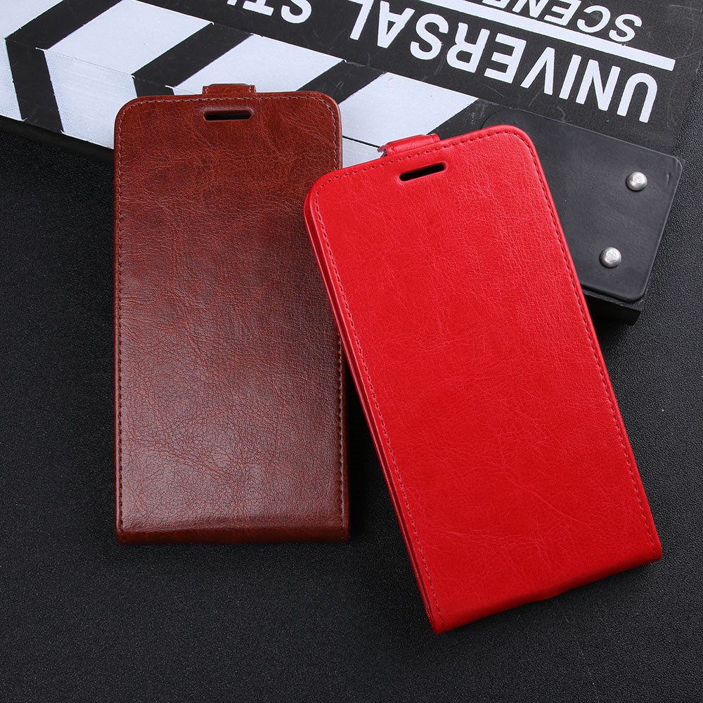 Crazy Horse Skin PU Leather Vertical Flip Phone Casing for iPhone 8 / 7 4.7 inch - Brown-11