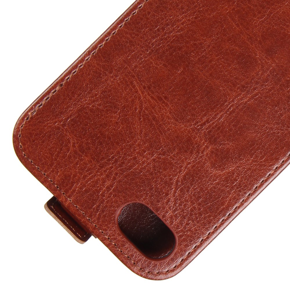 Crazy Horse Skin PU Leather Vertical Flip Phone Casing for iPhone 8 / 7 4.7 inch - Brown-2