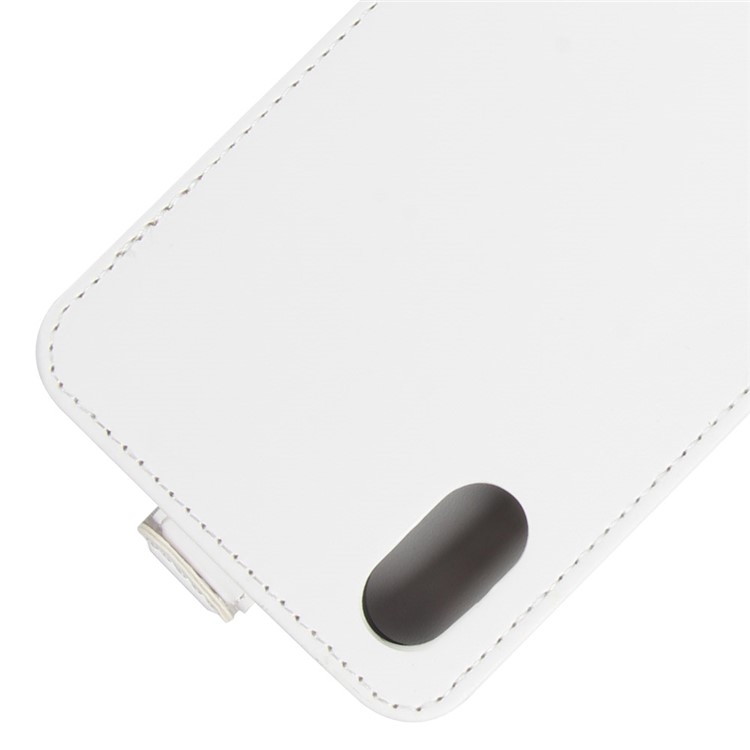 Crazy Horse Texture PU Leather Vertical Flip Case for iPhone X/XS 5.8-inch - White-2