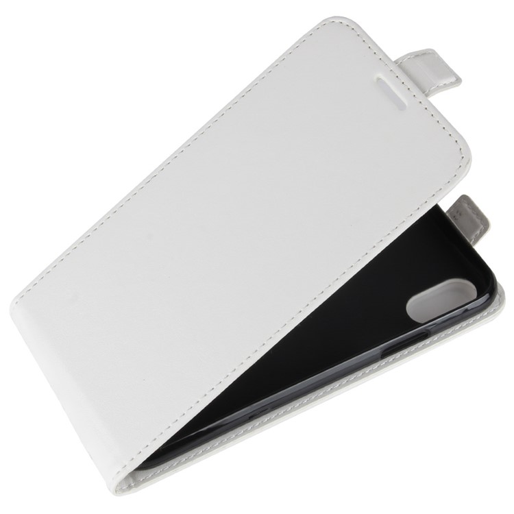 Crazy Horse Texture PU Leather Vertical Flip Case for iPhone X/XS 5.8-inch - White-3