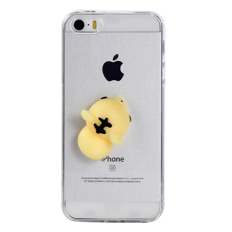 

Squishy 3D Силиконовый Мультфильм Мягкий Ясный Чехол Для TPU Для Iphone Se / 5s / 5 - Мини-тигр, iPhone 5s