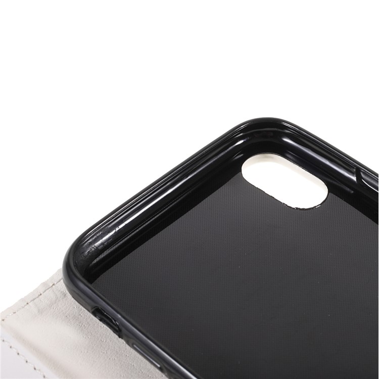Cubierta De Cuero Del Teléfono De La Cartera Del Cuero Del Soporte Del Modelo Para El Iphone Iphone Iphone X / XS De Iphone 5.8 Pulgadas - Blanco-8