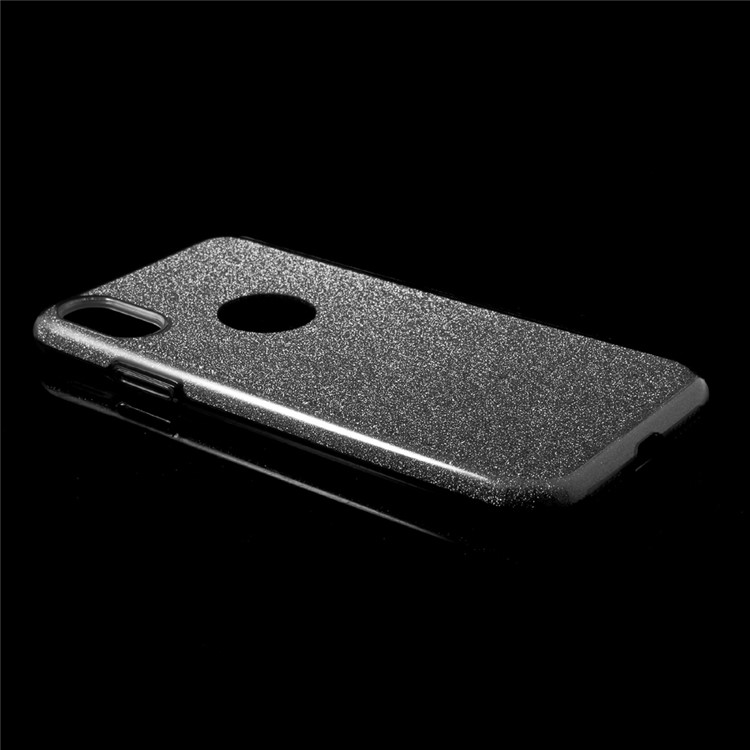 PC TPU Hybrid Case + Flash Powder Paper for iPhone 8 - Grey-3