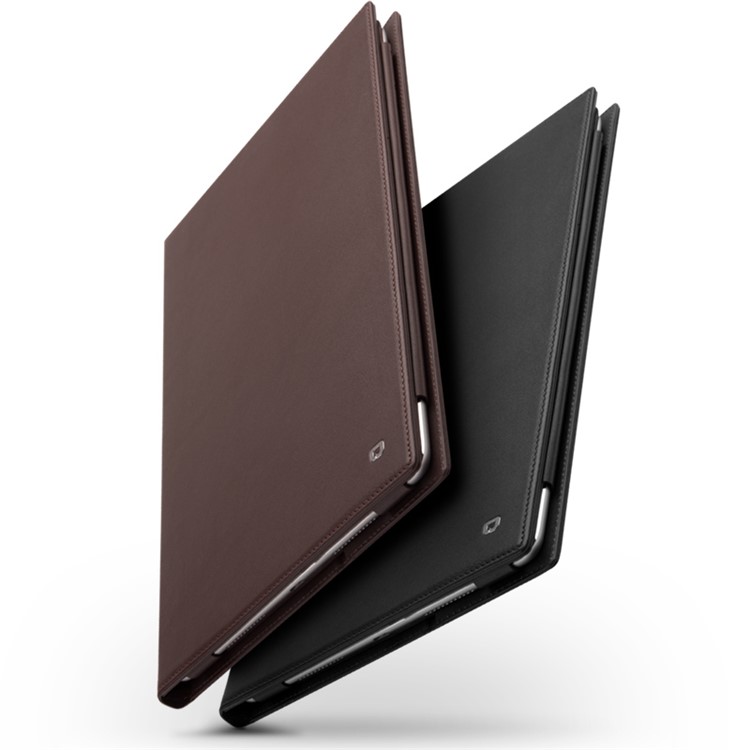 QIALINO Classic Gen II Top Layer Cowhide Auto-wake/sleep Leather Card Slot Case for iPad Pro 9.7 (2016) - Black-5