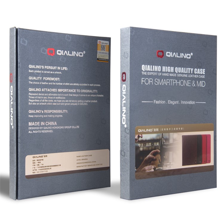 Qialino Classic Echtes Leder Auto Wake & Schlafständer Fall Für IPad Air 10.5 (2019) / Pro 10,5-Zoll (2017) - Schwarz-7