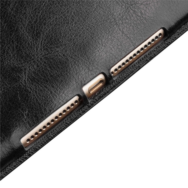 QIALINO Classic Genuine Cowhide Leather Case for iPad Air 2 - Black-5