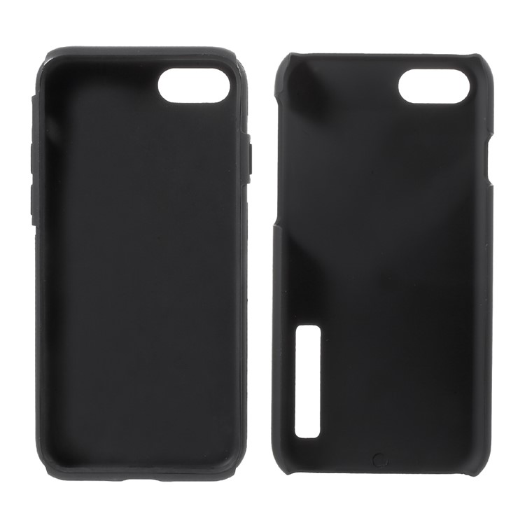 XINCUCO Hybrid Hard PC Back Plate + Soft Silicon Protection Back Case for iPhone 7 4.7 inch - Black-4