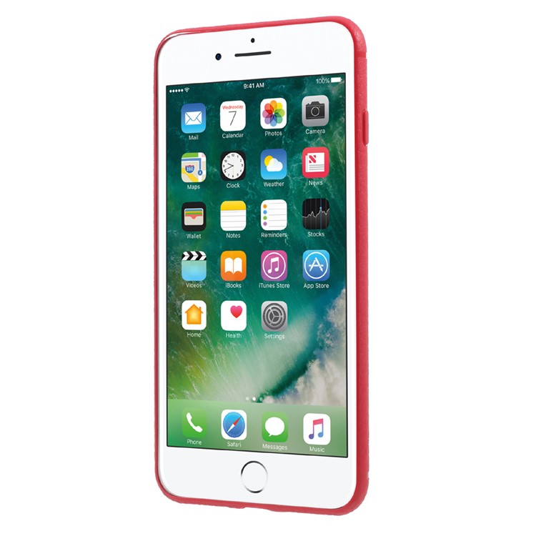 NXE for iPhone 7 Plus 5.5 inch Anti-fingerprint TPU Phone Casing Accessory - Red-2