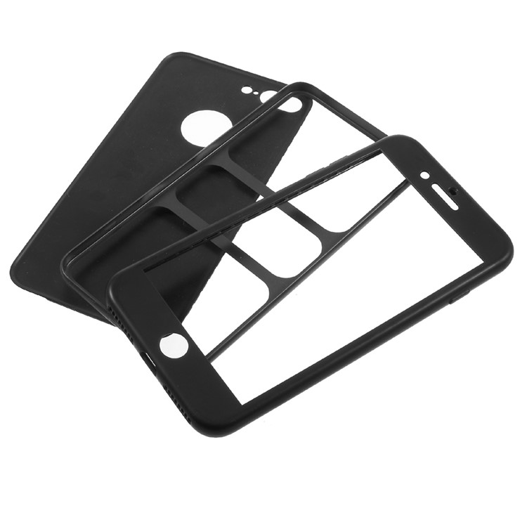 NXE 360 Degree Full Protection Chinese Red Series TPU Mobile Case for iPhone 7 Plus - Black-8