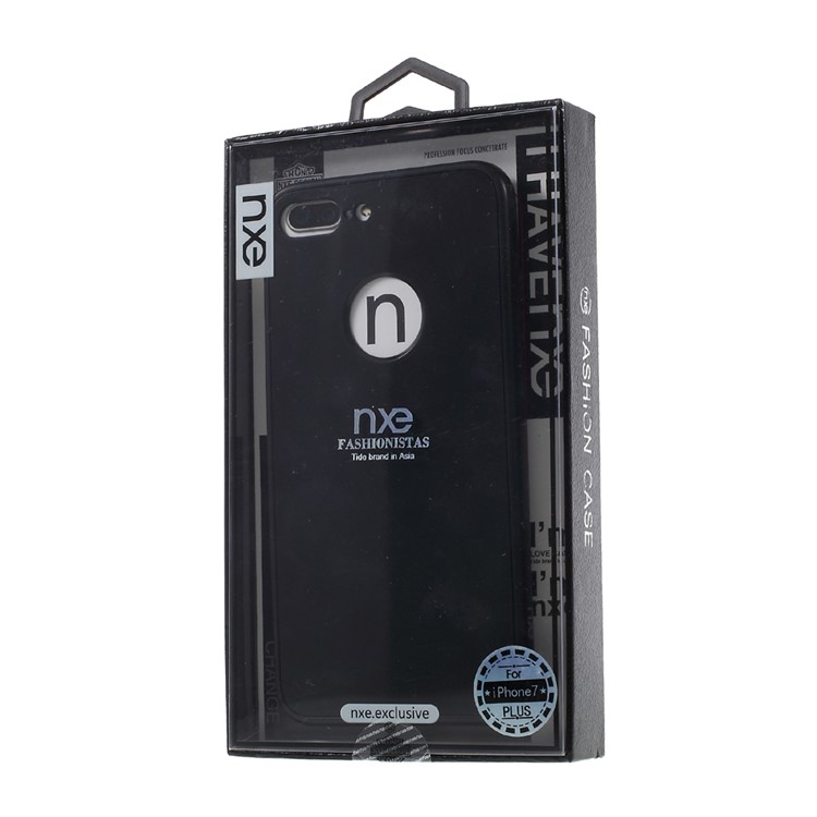 NXE 360 Degree Full Protection Chinese Red Series TPU Mobile Case for iPhone 7 Plus - Black-9