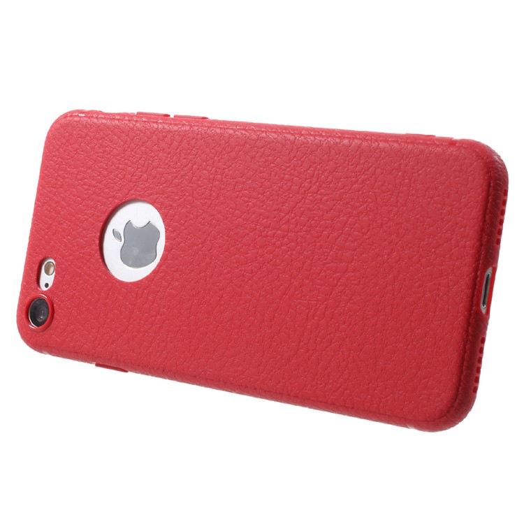 NXE Anti-fingerprint Soft TPU Protection Cell Phone Case for iPhone 7 4.7 inch - Red-3