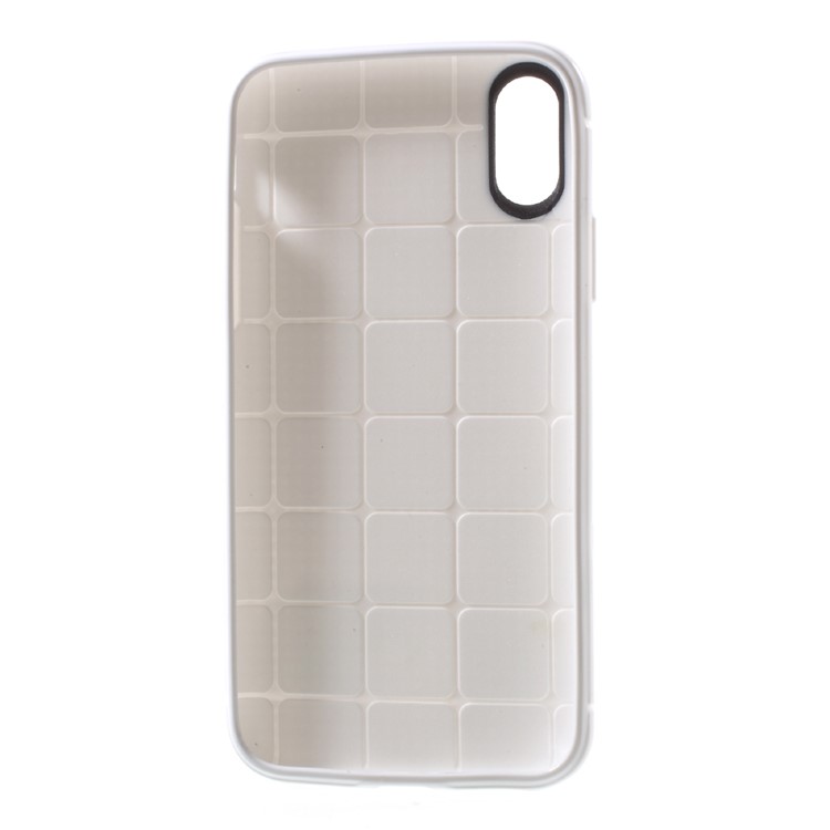 Dots Design TPU Shell for iPhone XS / X 5.8 inch - White-4