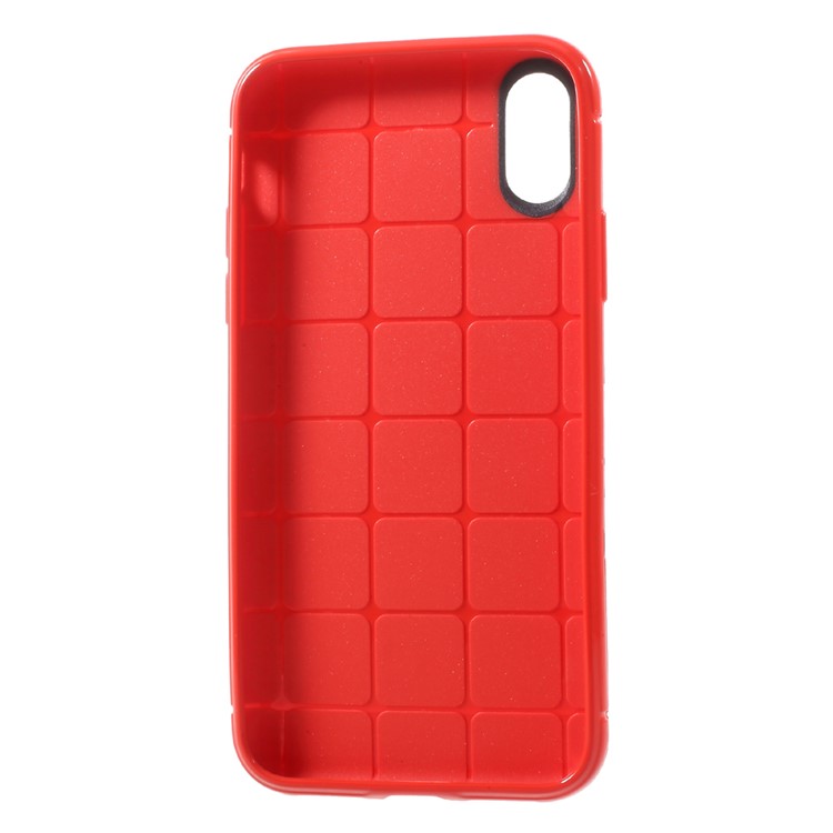 Dots Design TPU Case for iPhone XS / X 5.8 inch - Red-4