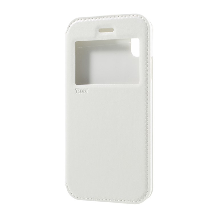 

ROAR KOREA Noble Leather View Window Cover for iPhone XS / X 5.8 inch - White