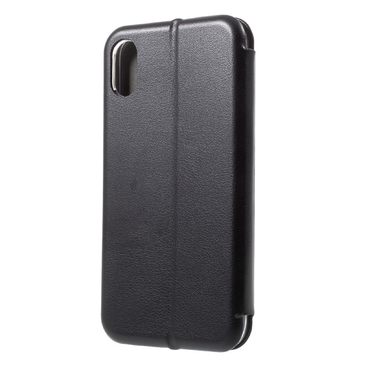 Auto-absorbed Leather Card Holder Phone Case for iPhone 8 - Black-2