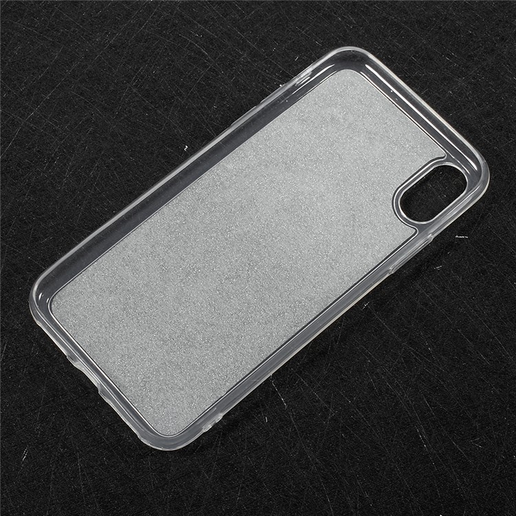 Gradient Color Bling Diamonte Mirror TPU Case for iPhone 8 - Grey-5