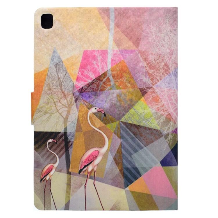 Auto-wake/sleep Patterned PU Leather Card Slot Stand Protective Shell for iPad Pro 9.7 - Flamingo-3