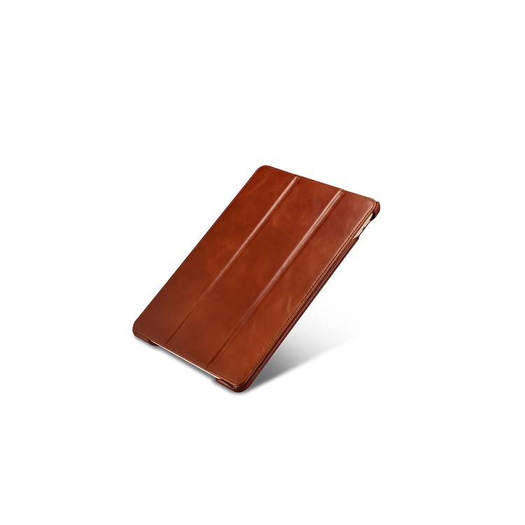 ICARER Awaken Genuine Leather Tri-fold Stand Shell for iPad Air 10.5 (2019) / Pro 10.5 (2017) - Brown-10
