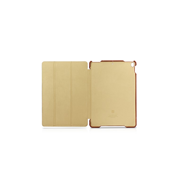 ICARER Awaken Genuine Leather Tri-fold Stand Shell for iPad Air 10.5 (2019) / Pro 10.5 (2017) - Brown-2