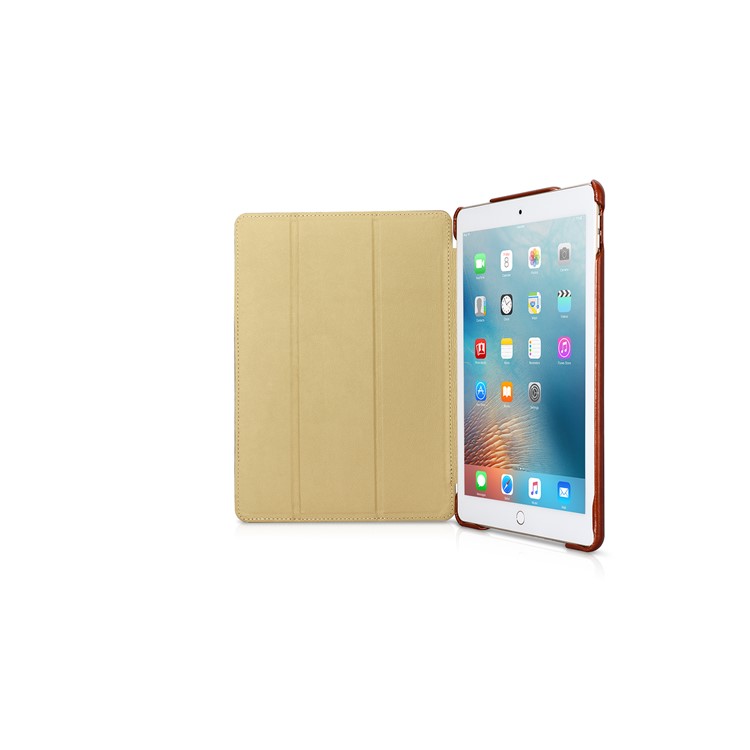 ICARER Awaken Genuine Leather Tri-fold Stand Shell for iPad Air 10.5 (2019) / Pro 10.5 (2017) - Brown-3