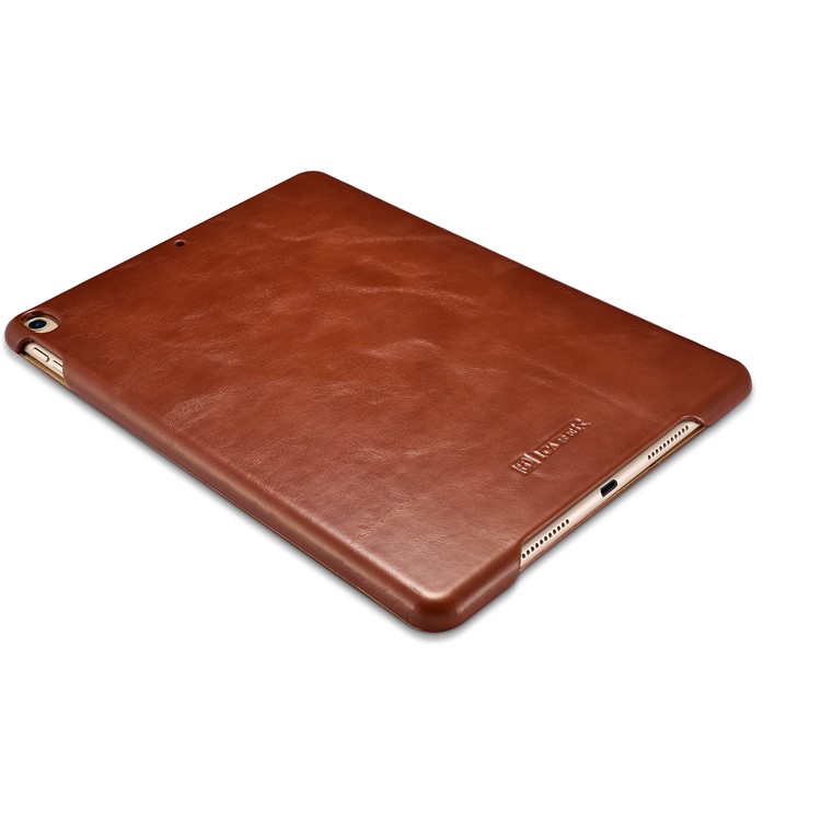 ICARER Awaken Genuine Leather Tri-fold Stand Shell for iPad Air 10.5 (2019) / Pro 10.5 (2017) - Brown-9