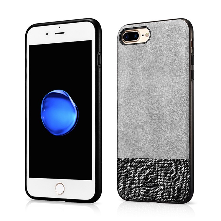 

XOOMZ Glitter PU Leather Shell for iPhone 8 Plus / 7 Plus 5.5 inch - Grey