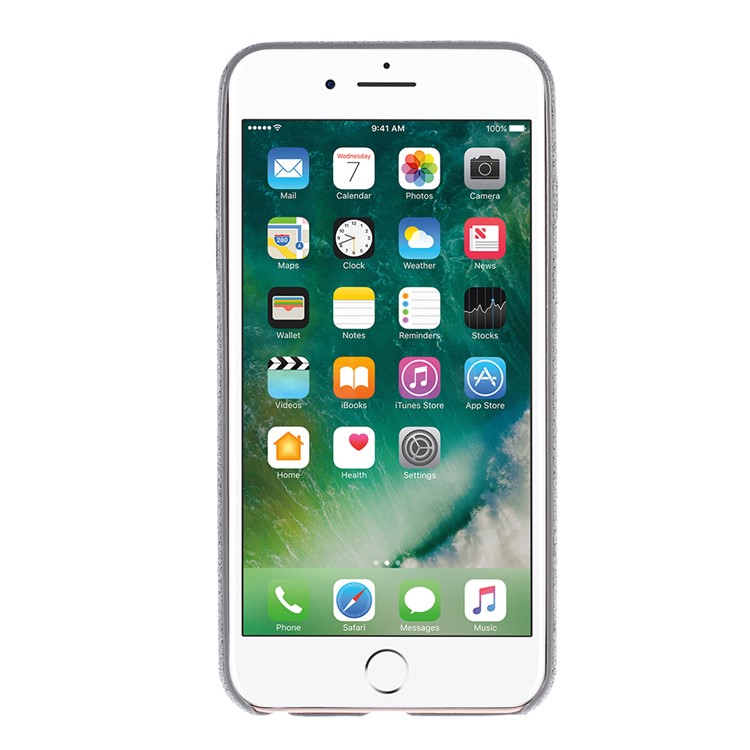 3D Dog's Tail Microfiber Coated Plastic Shell for iPhone 6s 6 - Grey-3
