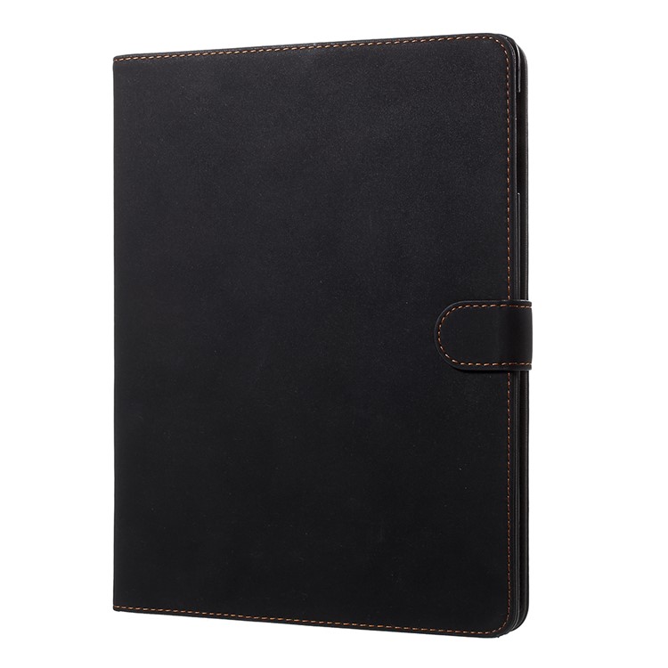 Retro Matte PU Leather Tablet Case with Stand for iPad 4 3 2 - Black-3