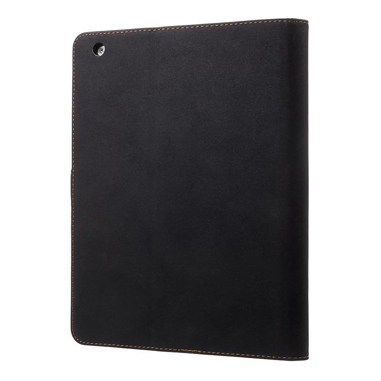 Retro Matte PU Leather Tablet Case with Stand for iPad 4 3 2 - Black-4