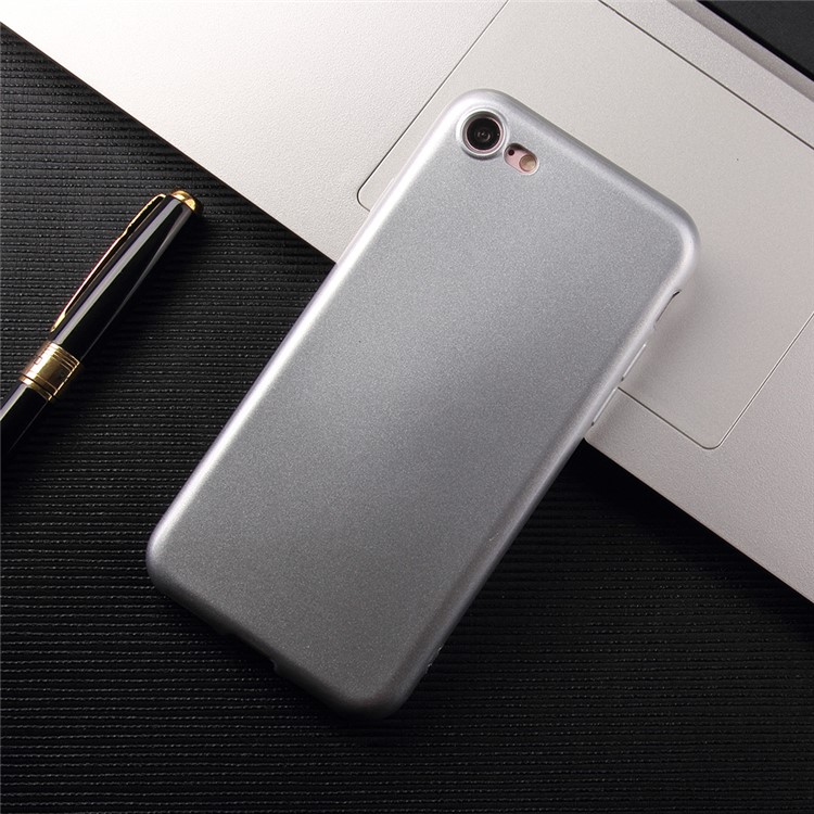 MOLAN CANO Flash Powder Jelly TPU Cell Phone Casing for iPhone 7 - Silver-1