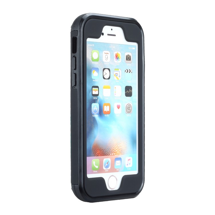 Drop-resistant PC + TPU Kickstand Combo Case with Card Holder for iPhone 6/6s 4.7-inch - Black-6