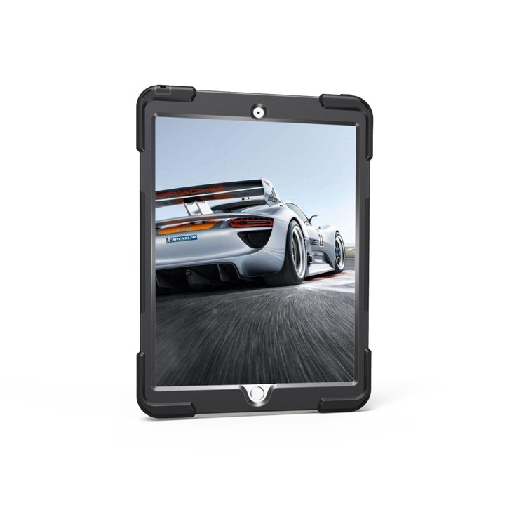 For iPad Pro 10.5 (2017) 360 Rotation Pirate Master PC + TPU Kickstand Hybrid Casing - Black-5