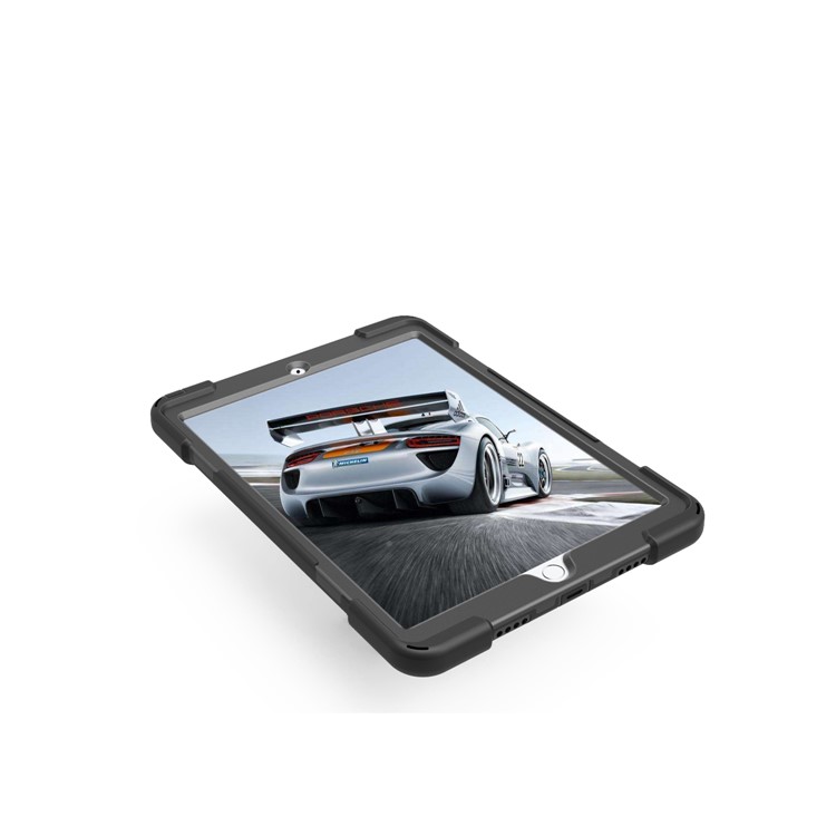 For iPad Pro 10.5 (2017) 360 Rotation Pirate Master PC + TPU Kickstand Hybrid Casing - Black-7