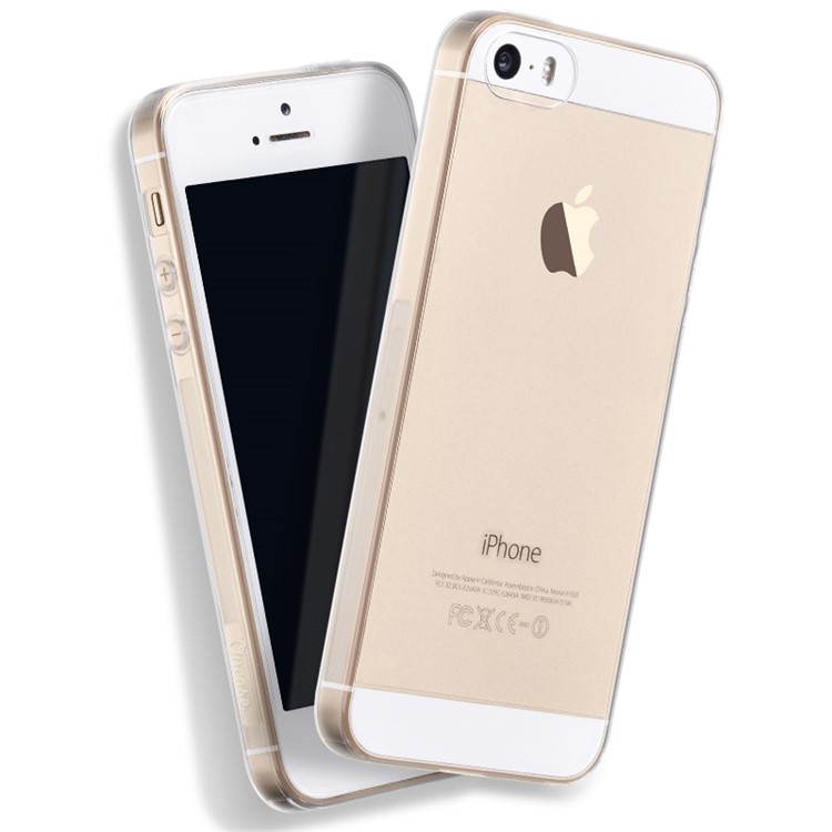 

OUCASE Slim Crystal Flexible TPU Casing for iPhone SE/5s/5 - Transparent